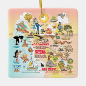 Südkalifornien Sunset Keramikornament (Vorderseite)