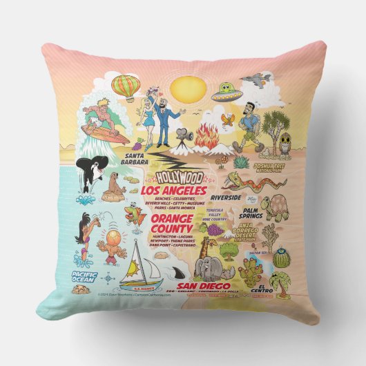 Südkalifornien Sunset Kissen (Vorderseite)