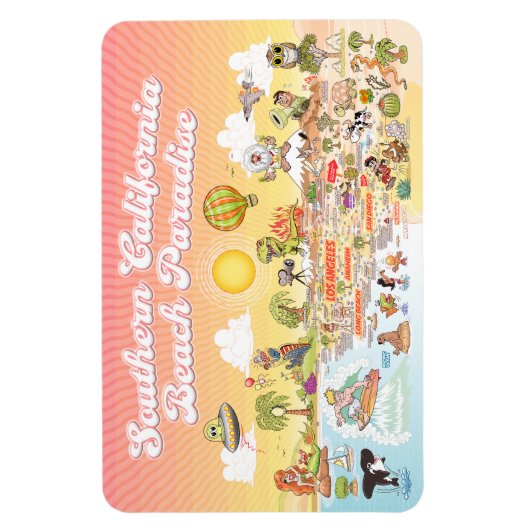 Südkalifornien Sunset Magnet (Vertikal)