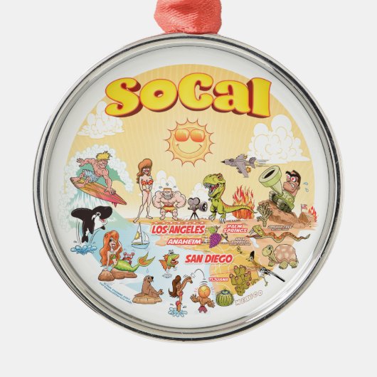 Südkalifornien Sunset Ornament (Vorne)