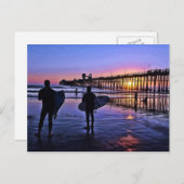 Südkalifornien Sunset Postcard Postkarte (Vorne/Hinten)
