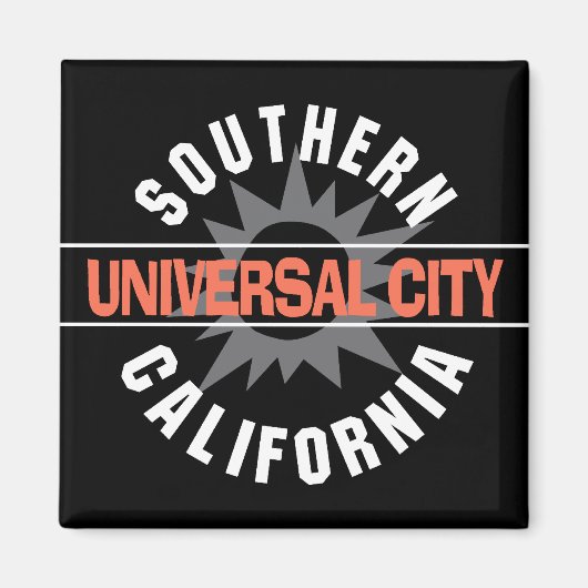 Südkalifornien - Universelle Stadt Magnet (Vorne)