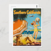 Südkalifornien Vintage Reise Postkarte (Vorne/Hinten)