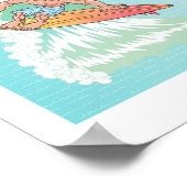Südkaliforniens Cartoon Map Poster (Ecke)