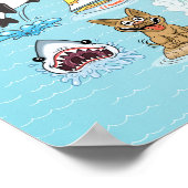 Südkaliforniens Cartoon Map Poster (Ecke)