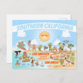 Südkaliforniens Strandparadies Postcard Postkarte (Vorne/Hinten)