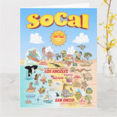 Südkalifornische Karte (Gelbe Blume)