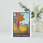 Südkalifornische Palme Postkarte (Stehend Vorderseite)