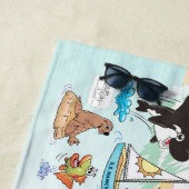 Südkalifornische Strände Strandtuch (Beispiel)