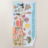 Südkalifornische Strände Strandtuch (Vorderseite)