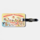 Südkalifornischer Cartoon Gepäckanhänger (Rückseite horizontal)