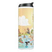 Südkalifornischer Cartoon Thermosbecher (Nach links gedreht)