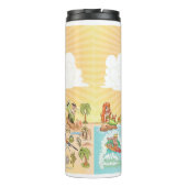 Südkalifornischer Cartoon Thermosbecher (Rückseite)