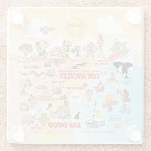 Südkalifornischer Untersetzer (Rückseite)