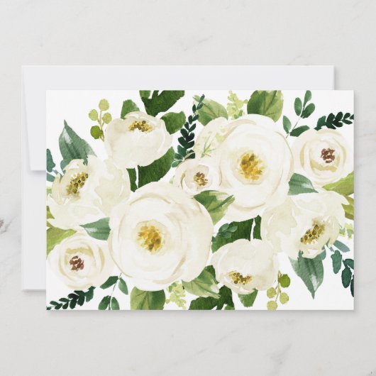 Südkalligrafie | Abgeblendetes Brautparty Einladung (Rückseite)