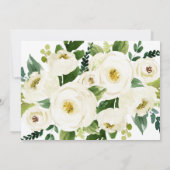 Südkalligrafie | Floral Back Brunch Einladung (Rückseite)