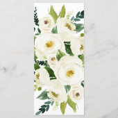 Südkalligrafie | florale Speisekarte Menükarte (Rückseite)