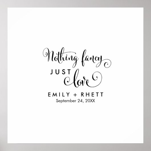 Südkalligrafie Hochzeitsgast-Plakat Poster (Vorne)