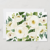 Südkalligrafie verblasste Blumenhochzeit Einladung (Rückseite)