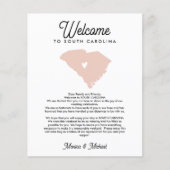 SÜDKAROLINA Begrüßungsbrief IRGENDWELCHE FARBE (Vorderseite)