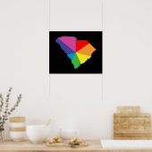 Südkarolina-Farbbruch Poster (Küche)