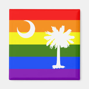 SÜDKAROLINA LGBT RAINBOW PRIDE FLAG MAGNET