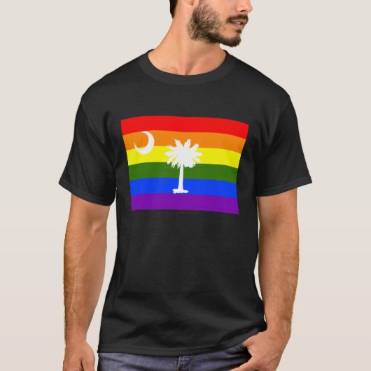 SÜDKAROLINA LGBT RAINBOW PRIDE FLAG T-Shirt (Vorderseite)