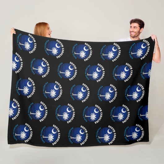 SÜDKAROLINA PALMETTO STAAT FLAG FLEECEDECKE (Beispiel)