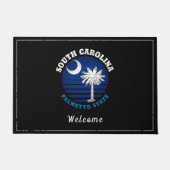 SÜDKAROLINA PALMETTO STAAT FLAG FUßMATTE (Vorderseite)