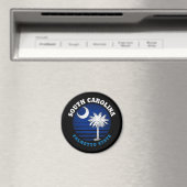 SÜDKAROLINA PALMETTO STAAT FLAG MAGNET (In Situ (Geschirrspüler))