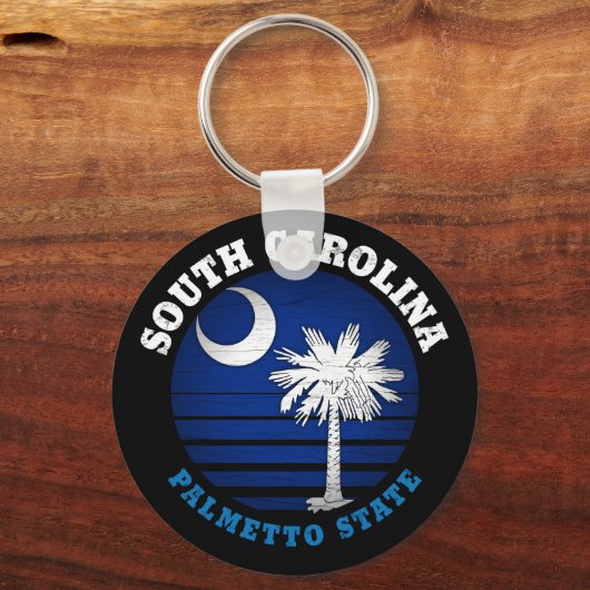 SÜDKAROLINA PALMETTO STAAT FLAG SCHLÜSSELANHÄNGER (Vorderseite)