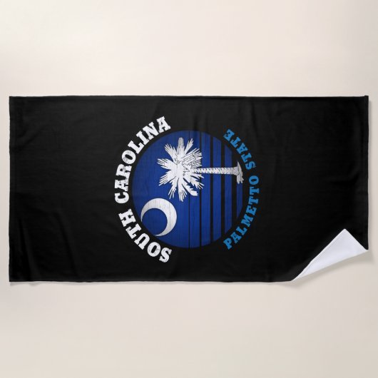 SÜDKAROLINA PALMETTO STAAT FLAG STRANDTUCH (Vorderseite)