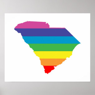 Südkarolina-Regenbogen Poster