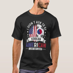 Südkorea - Amerikanische Flaggen T-Shirt