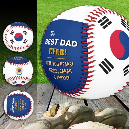 Südkorea Bester Vater, patriotisch, koreanische Fl Baseball