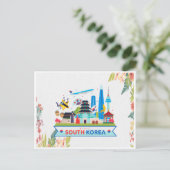 Südkorea besuchen postkarte (Stehend Vorderseite)