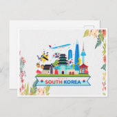 Südkorea besuchen postkarte (Vorne/Hinten)