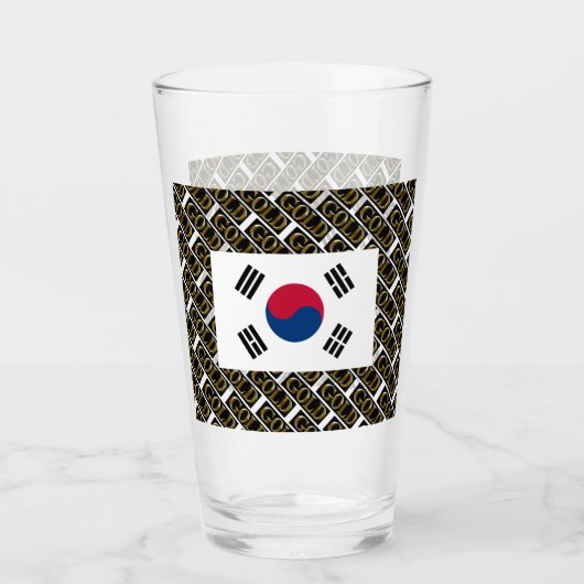 SÜDKOREA BIER GLAS (Vorderseite)