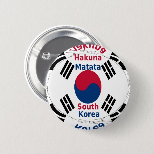 Südkorea Button (Vorne & Hinten)