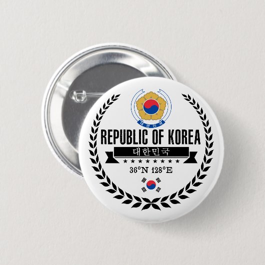 Südkorea Button (Vorne & Hinten)