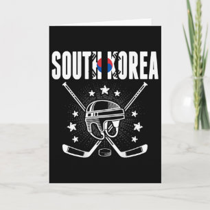 Südkorea Eishockeyfans Jersey Koreanische Flagge P Karte