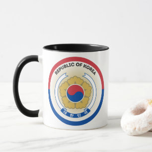 Südkorea-Erbe-Emblem Tasse