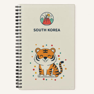 Südkorea-Erbe & Sibirischer Tiger-Foto Notizblock