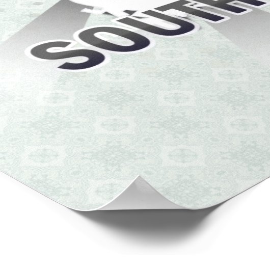 Südkorea Flag Map 2.0 Poster (Ecke)