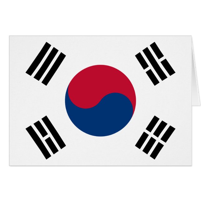 Südkorea-Flagge (Vorderseite (Horizontal))