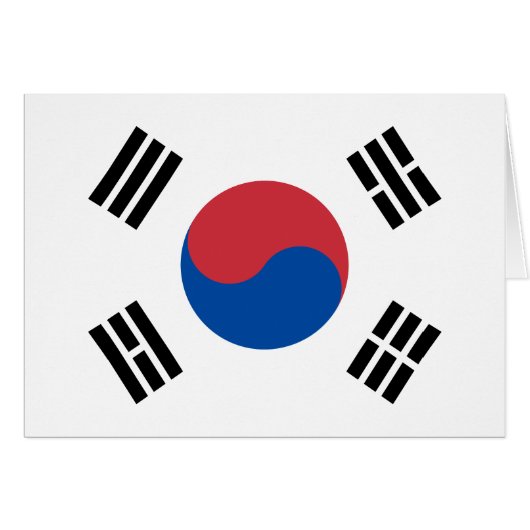 Südkorea-Flagge (Vorderseite (Horizontal))