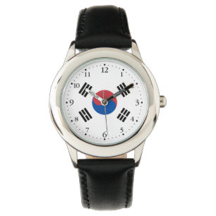 Südkorea-Flagge Armbanduhr