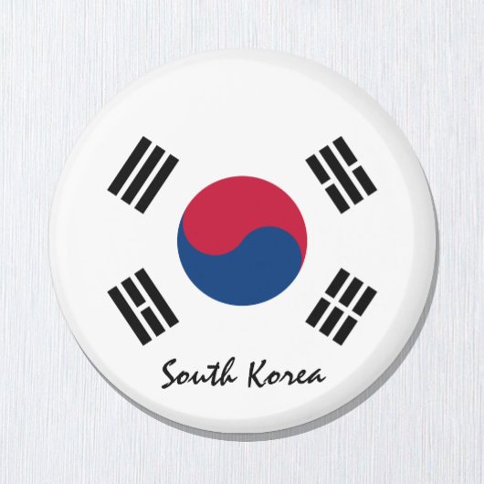Südkorea - Flagge & Asien - Reise-/Sportfans Magnet