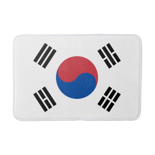 Südkorea-Flagge Badematte (Vorderseite)