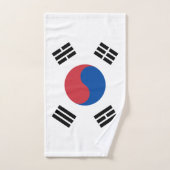 Südkorea-Flagge Badhandtuch Set (Handtuch)